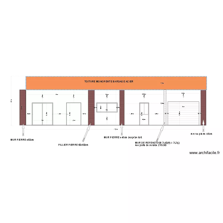 garage. Plan de 