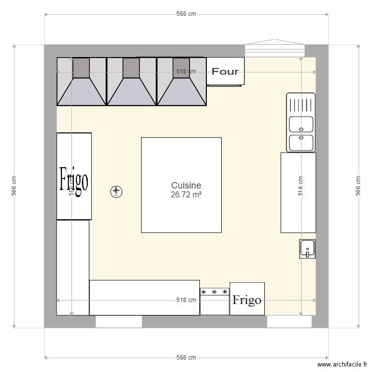 plan cuisine restaurant. Plan de 0 pièce et 0 m2