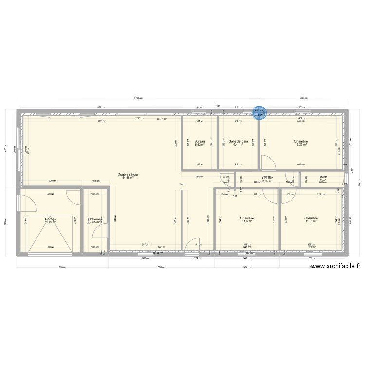 pla maison CADOUIN. Plan de 0 pièce et 0 m2