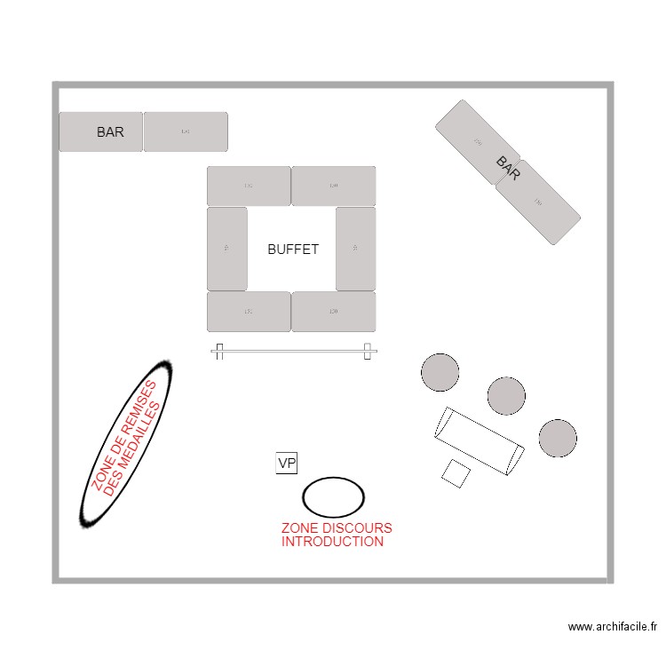 CONFERENCE DES PRESIDENTS. Plan de 0 pièce et 0 m2