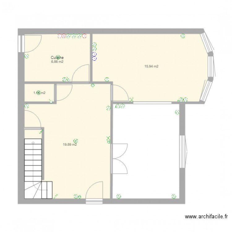 rdc Meudon. Plan de 0 pièce et 0 m2