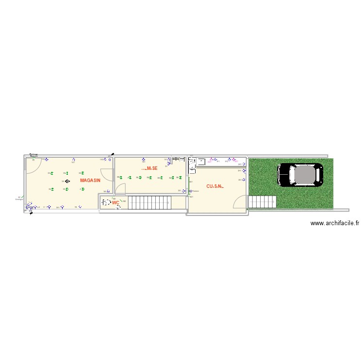 Pascale 02. Plan de 4 pièces et 49 m2