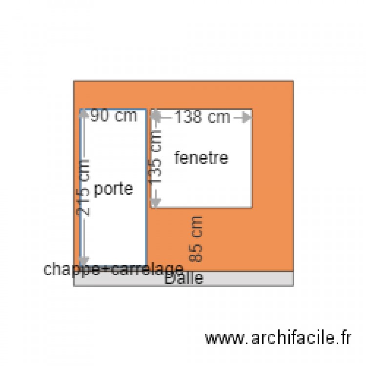 allége. Plan de 0 pièce et 0 m2