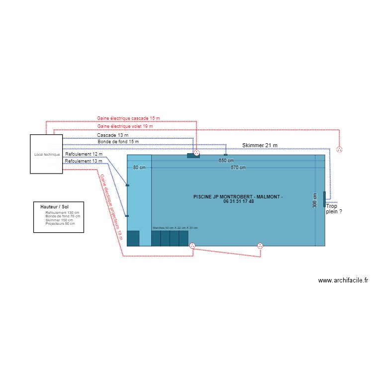 plage piscine 4. Plan de 0 pièce et 0 m2