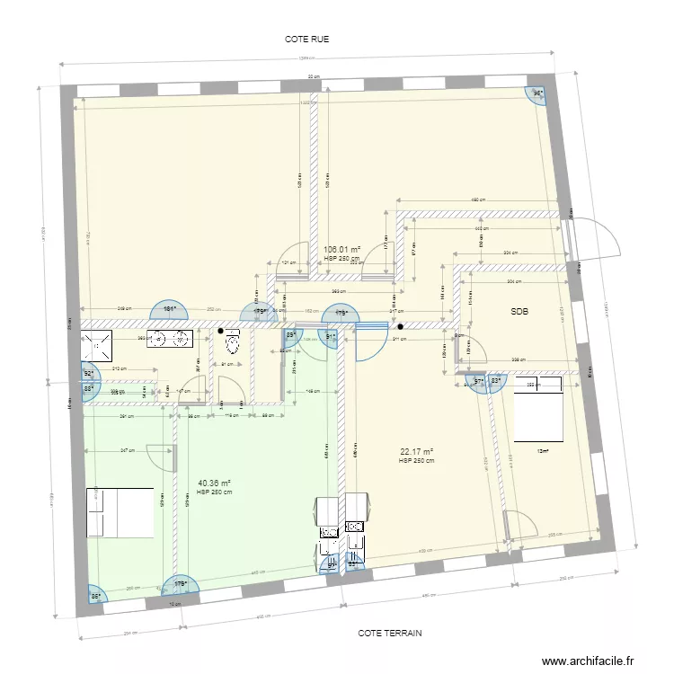 Plateau 2eme etage. Plan de 