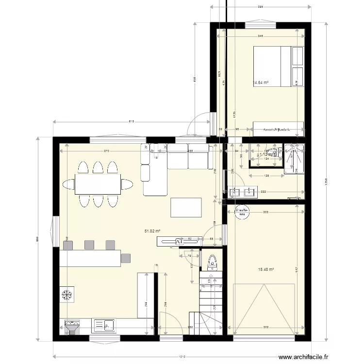 porte d espagne apres travaux rdc2. Plan de 