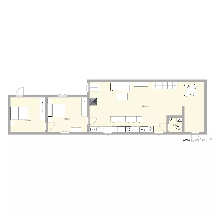 MA MAISON en bas 2 . Plan de 