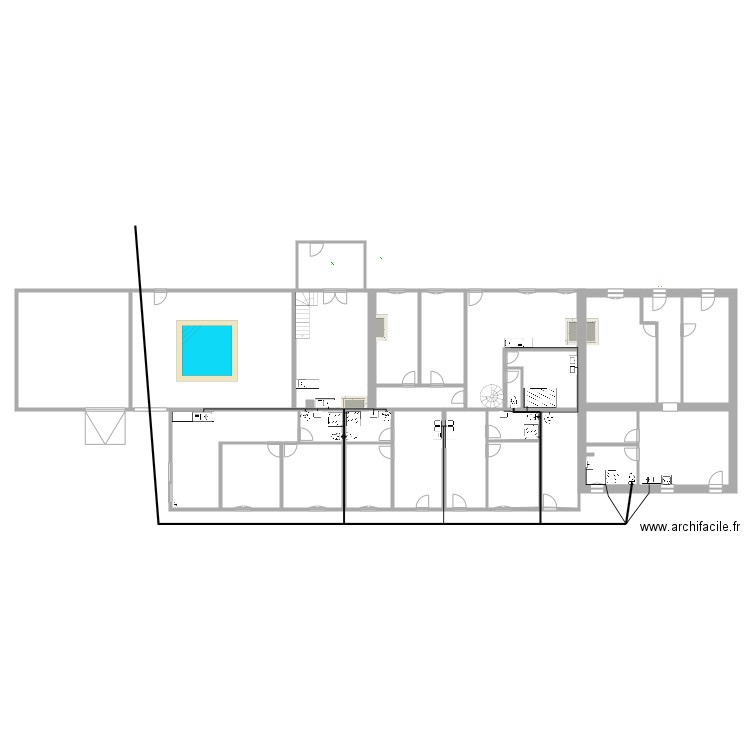 Projet Reignac plomberie. Plan de 0 pièce et 0 m2