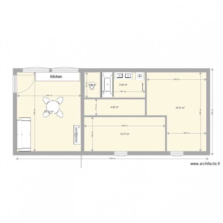 Marnaz Atelier 1er étage futur 1. Plan de 0 pièce et 0 m2