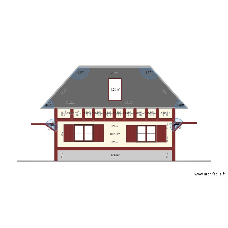 GARAGE 3 FACADE OUEST. Plan de 0 pièce et 0 m2