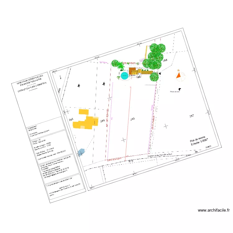 Arri&egrave;re jardin. Plan de 