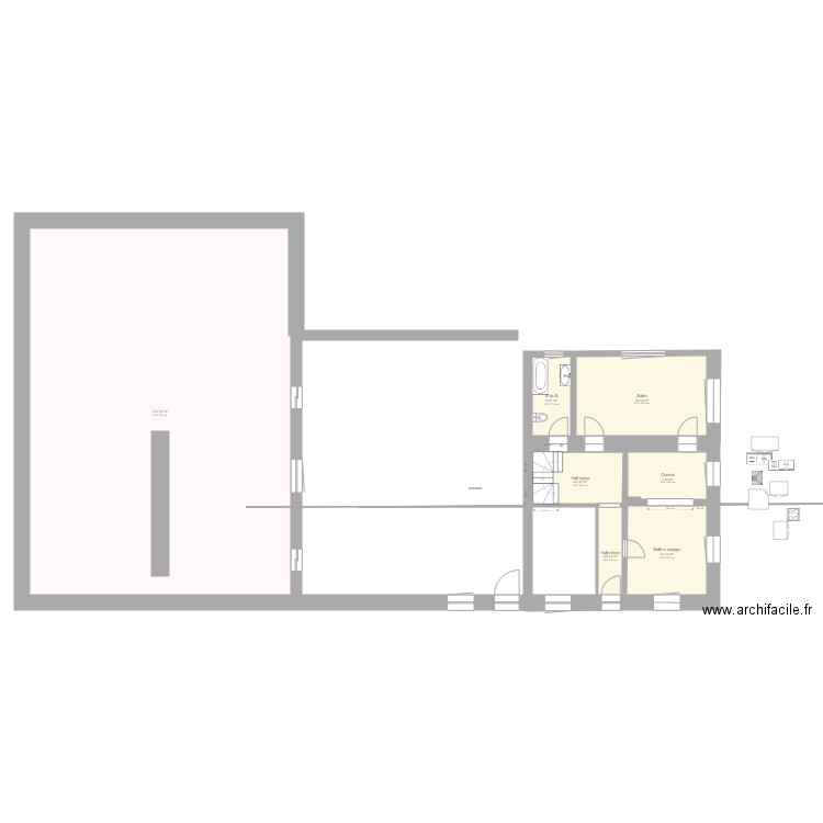 rez ferme Tim bis2. Plan de 0 pièce et 0 m2