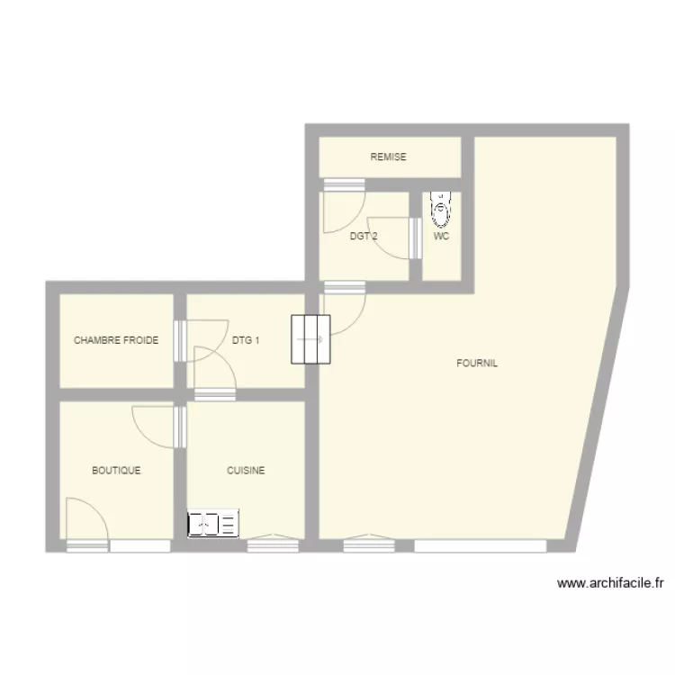 ST AMANT BOULANGERIE. Plan de 
