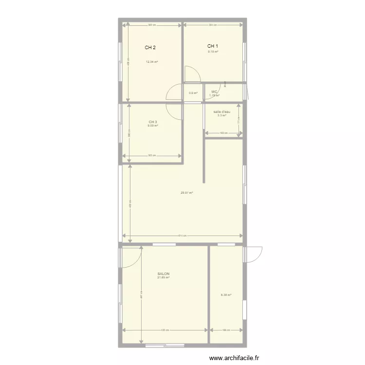 CHATELAIN 4. Plan de 