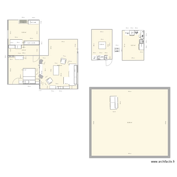appart . Plan de 0 pièce et 0 m2