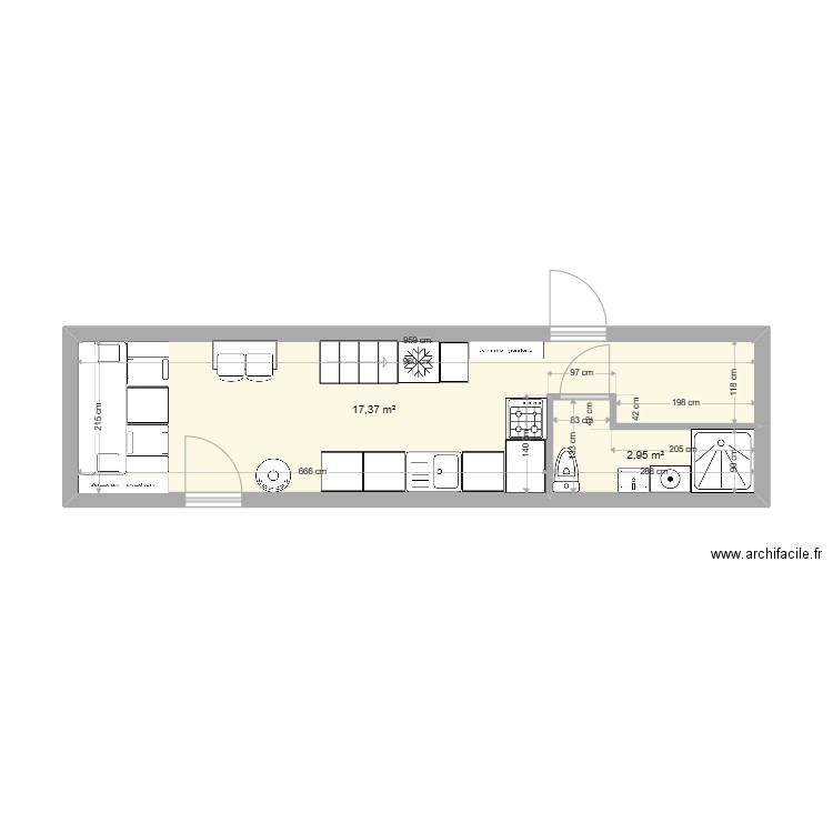 tiny. Plan de 0 pièce et 0 m2