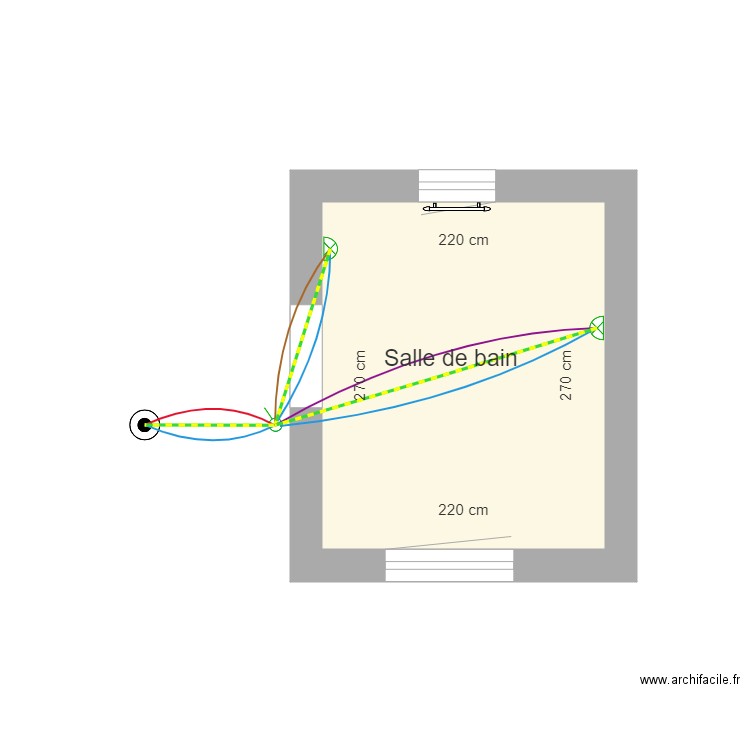 inter double salle de bain. Plan de 0 pièce et 0 m2