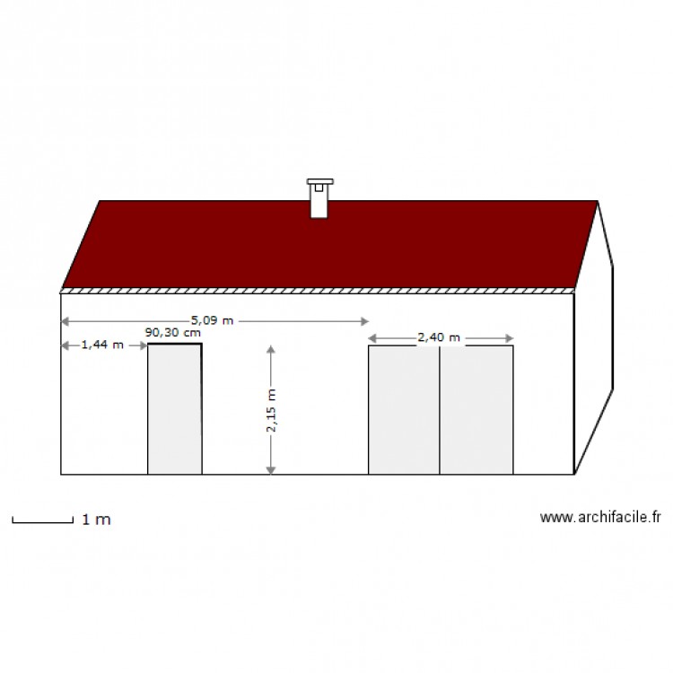 Facade Est. Plan de 0 pièce et 0 m2