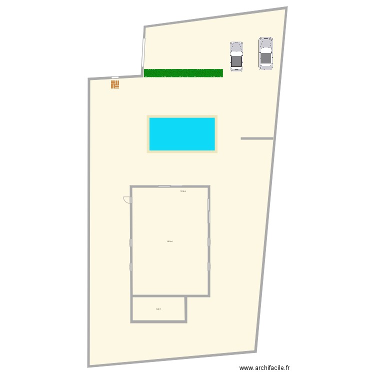 lecci o. Plan de 3 pièces et 1004 m2