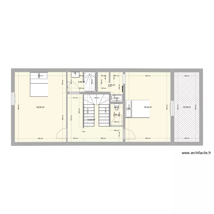 B&Eacute;ATRICE R+1. Plan de 