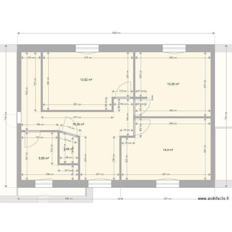 adeline et david. Plan de 12 pièces et 177 m2