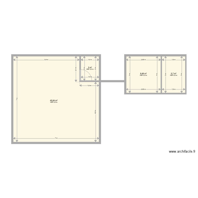 MAISON TOAHOTU-02. Plan de 4 pièces et 63 m2