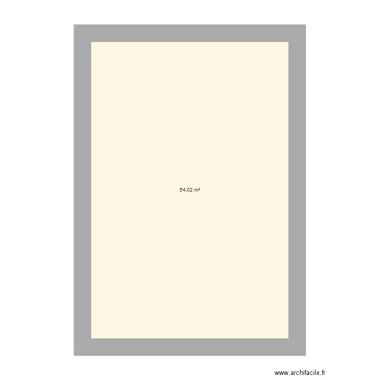 etage brut. Plan de 0 pièce et 0 m2