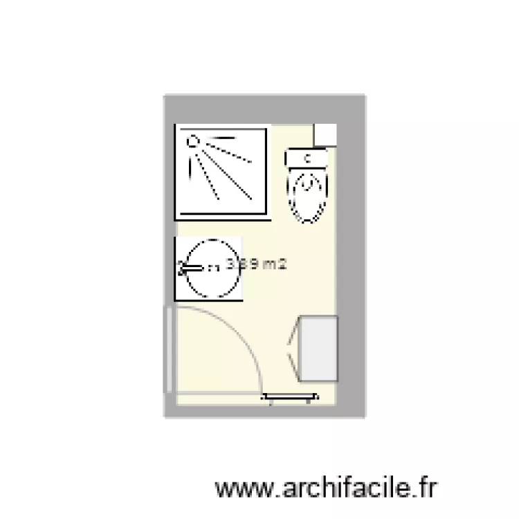 SDB Contoire. Plan de 