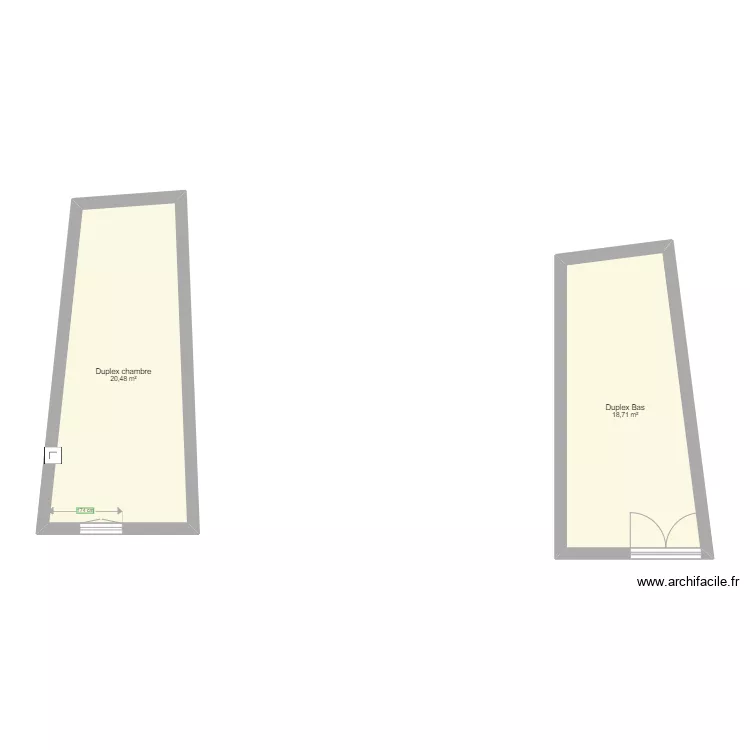 duplex. Plan de duplex. Plan de