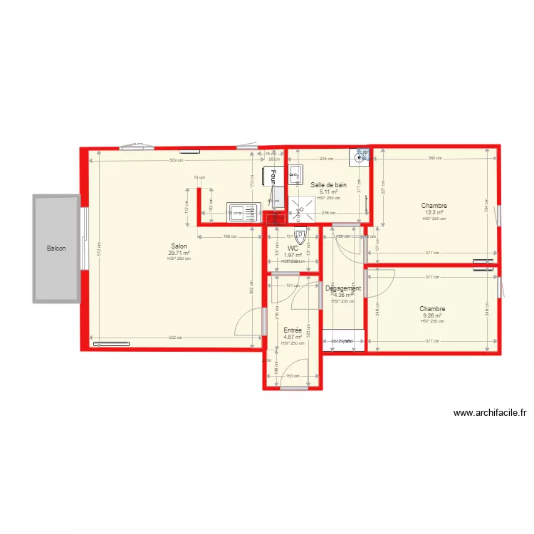 appt claire. Plan de 