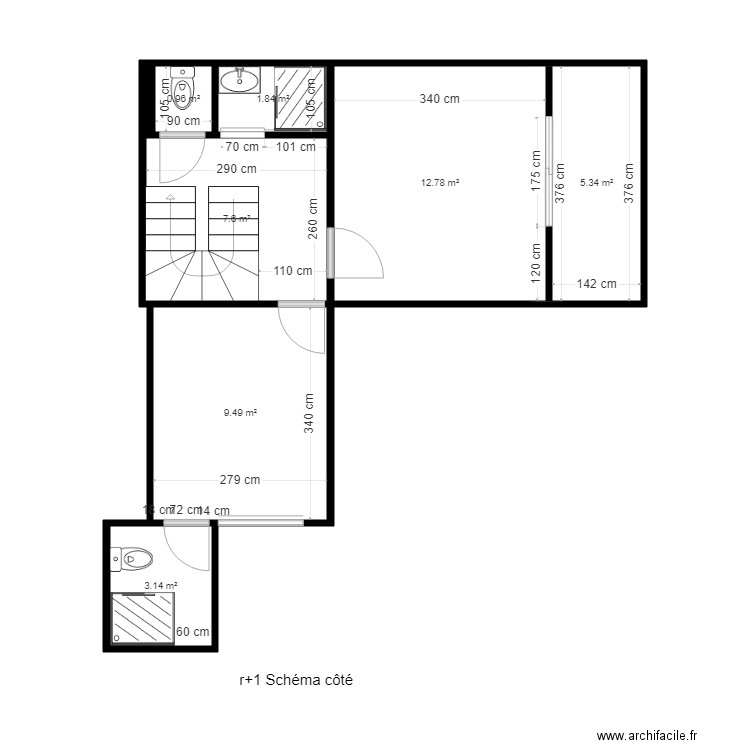 lot 2 r1 côté. Plan de 0 pièce et 0 m2