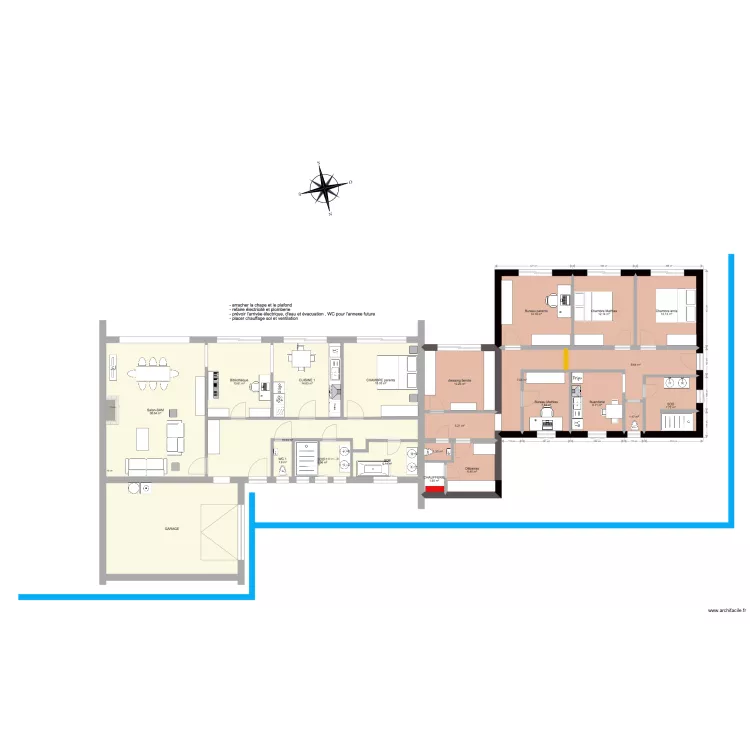 VEDRIN 105 m2. Plan de 