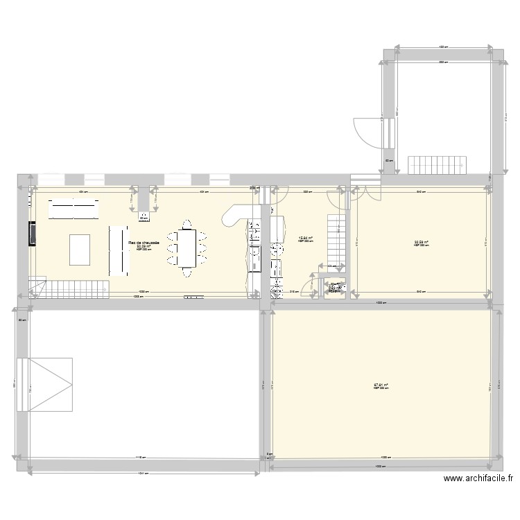 Longère GUYNEMER Rez de chausée. Plan de 0 pièce et 0 m2