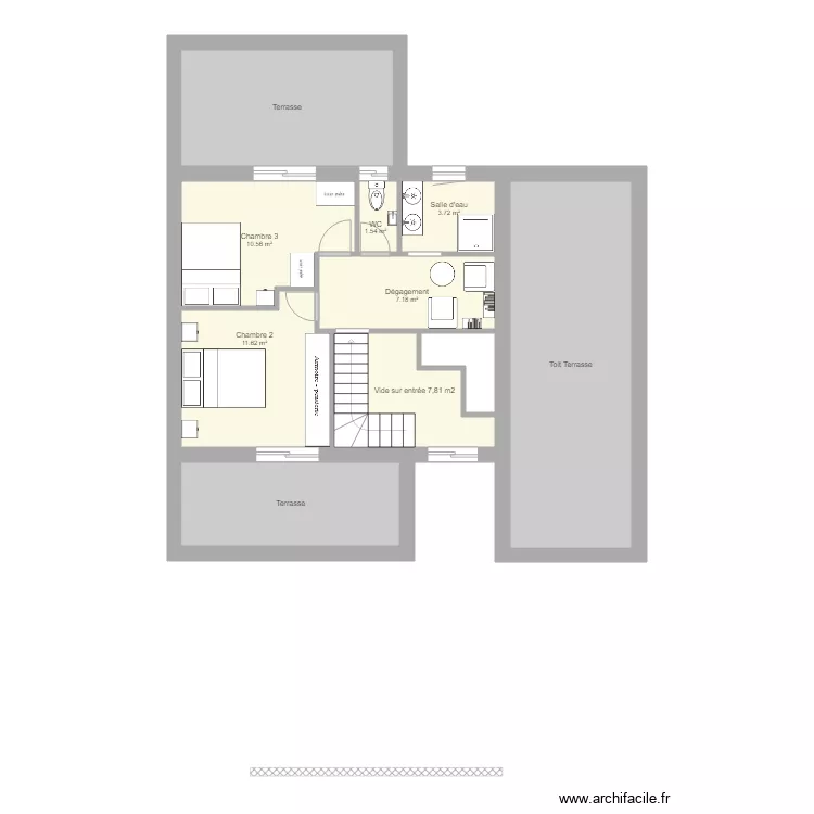 ETAGE. Plan de 