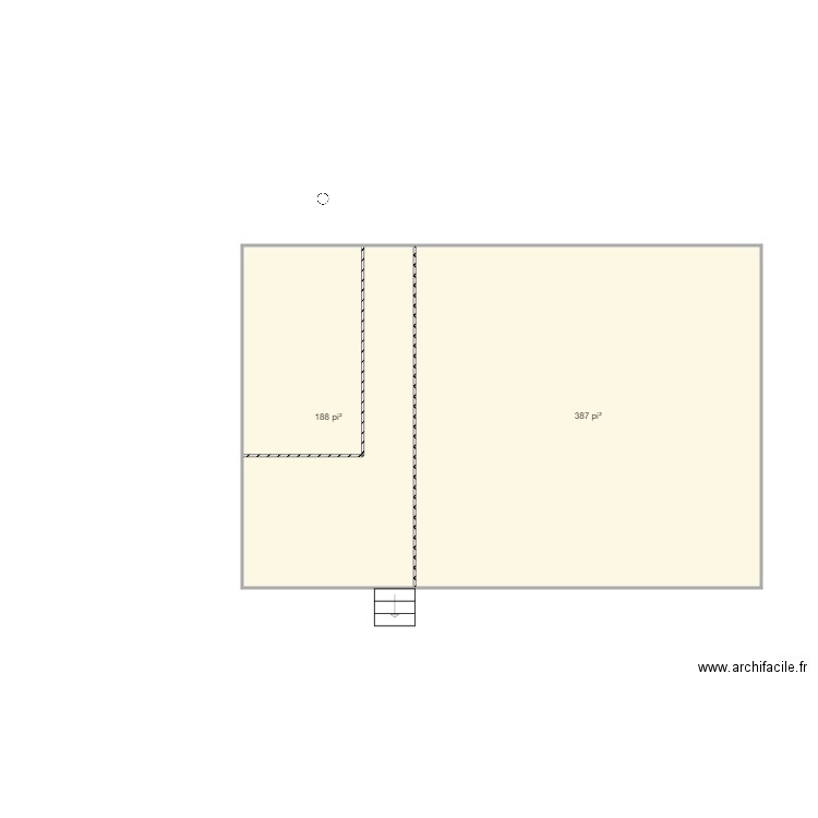 Dôme st christine . Plan de 2 pièces et 53 m2