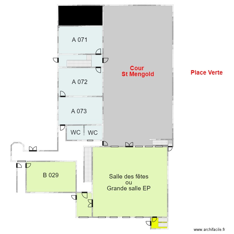 ISMHZoneAniveau0 Dénominations. Plan de 0 pièce et 0 m2