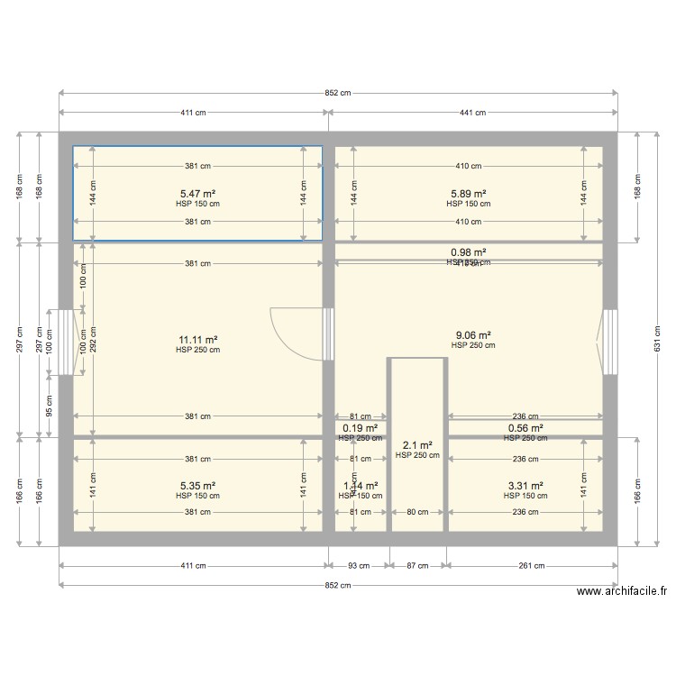 ETAGE. Plan de 0 pièce et 0 m2