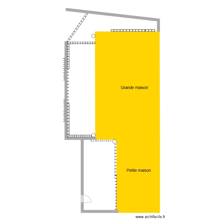 saint pathus. Plan de 2 pièces et 96 m2