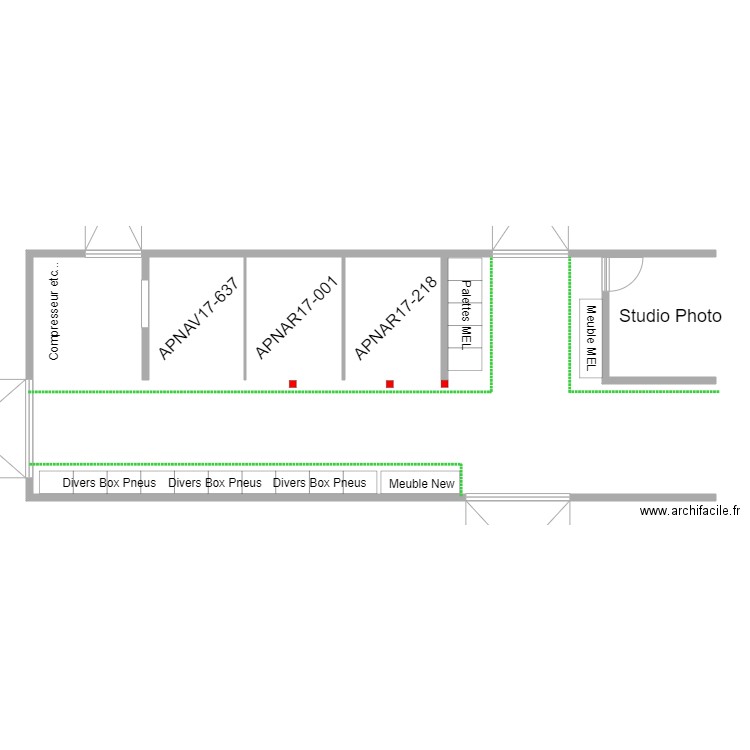 Plan ancien Atelier. Plan de 0 pièce et 0 m2