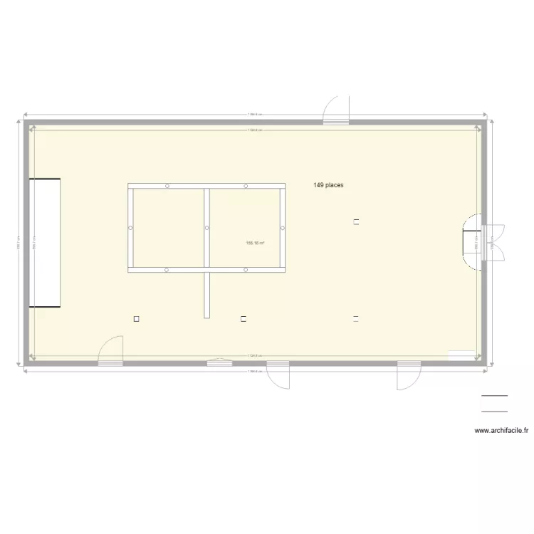 Cercle pi&egrave;ce principale 1. Plan de 