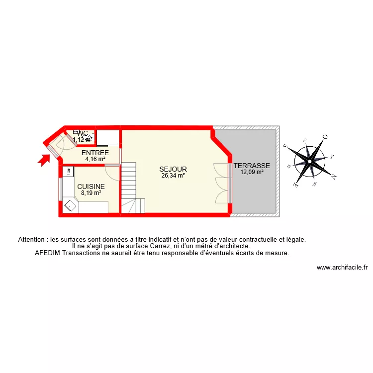BI 11240 RDC. Plan de 
