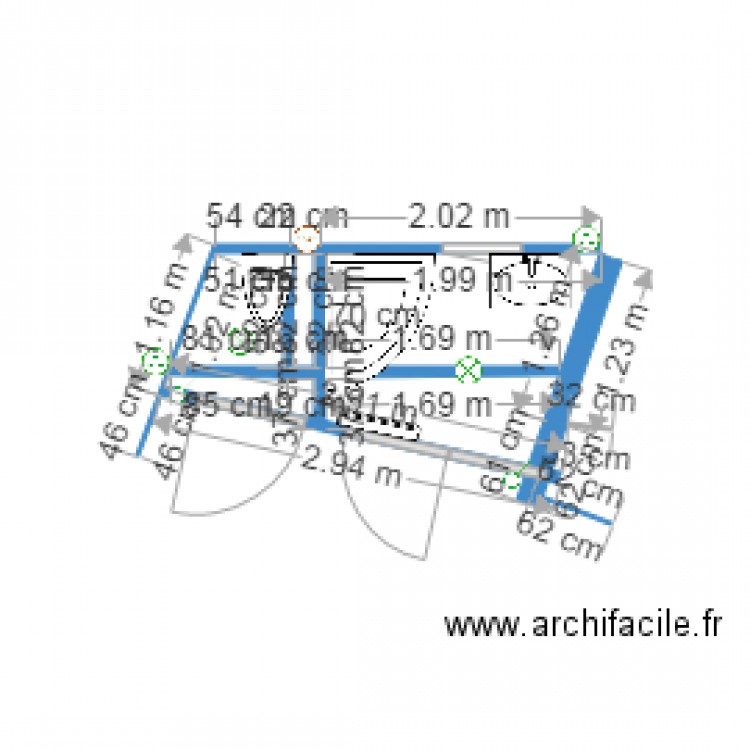 salledebain1. Plan de 0 pièce et 0 m2