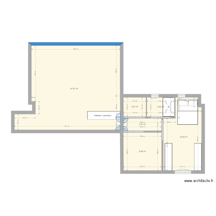 Chambre . Plan de 0 pièce et 0 m2