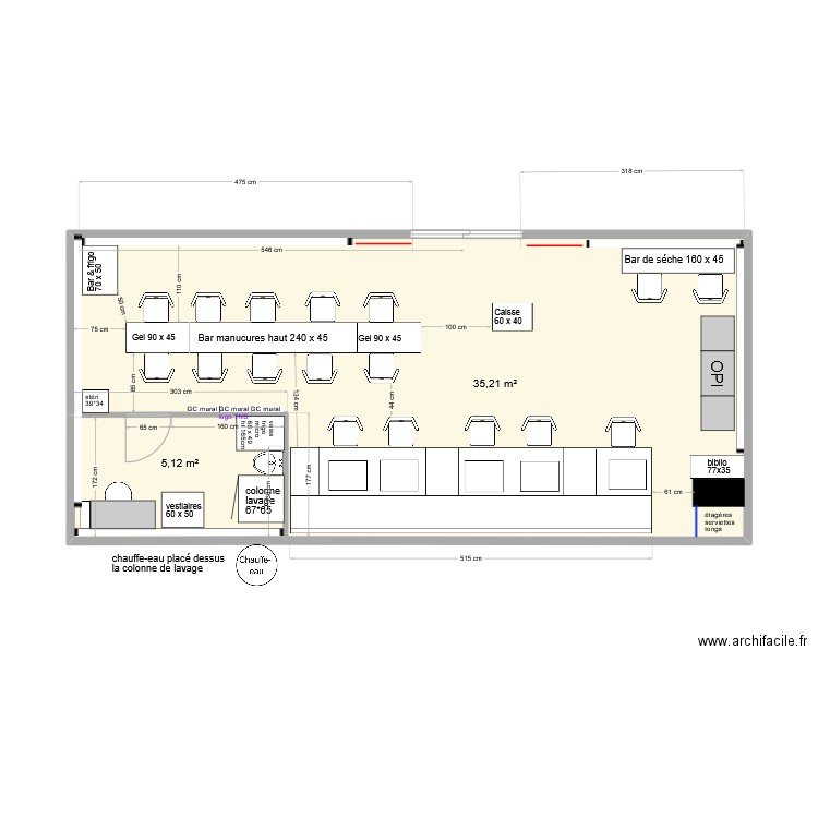 NB9 2023 V final. Plan de 2 pièces et 40 m2