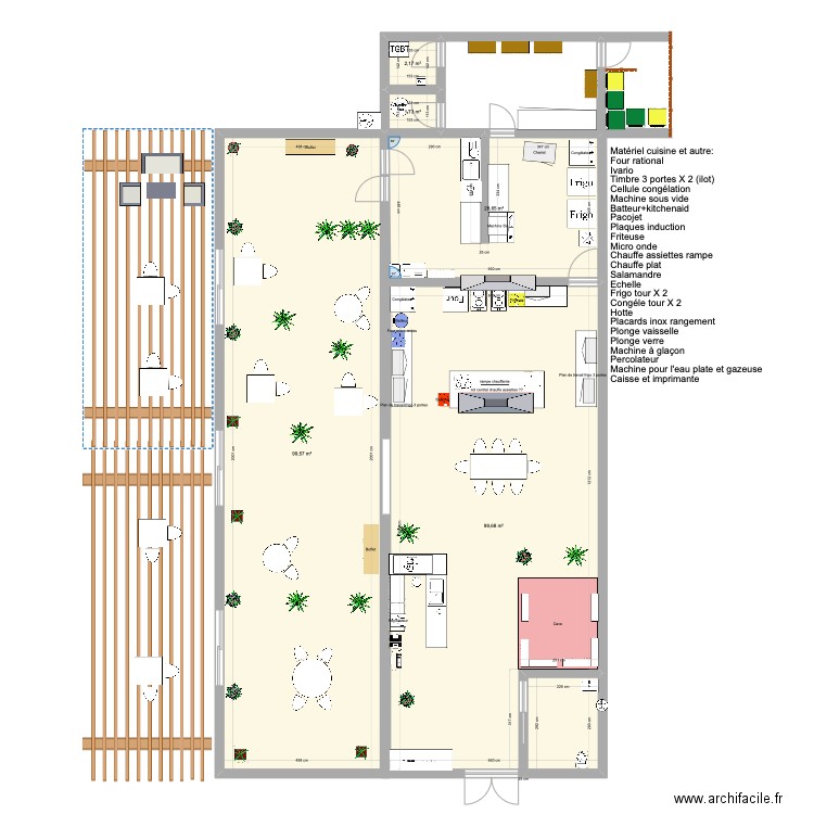 chai. Plan de 5 pièces et 232 m2