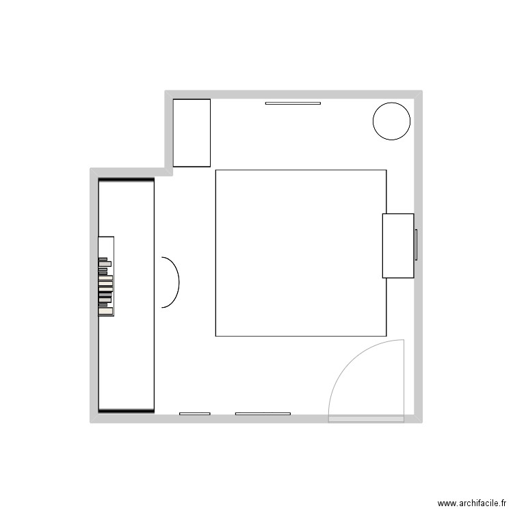 Genevieve D. Plan de 1 pièce et 11 m2