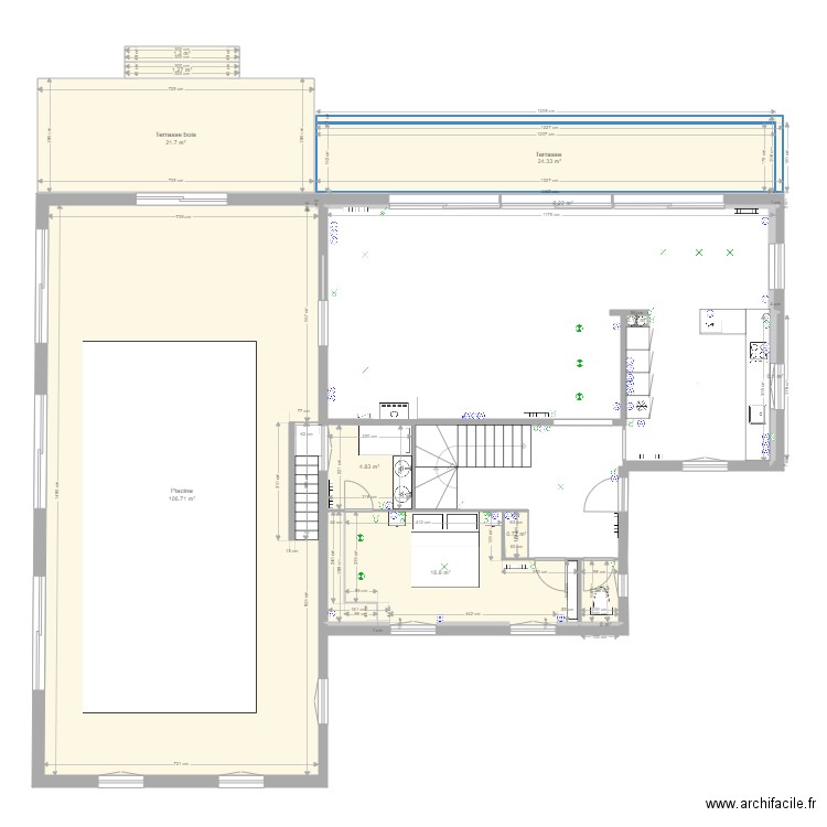 Plan RDC HAUT  V3 Implantation Elec. Plan de 0 pièce et 0 m2