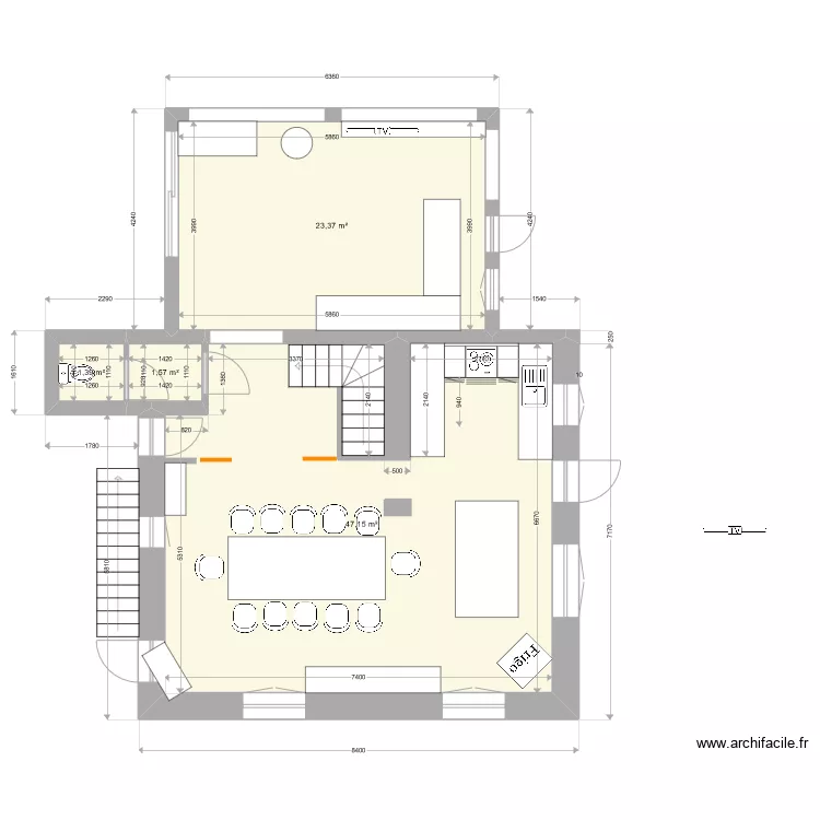 maison cuisine 6. Plan de 