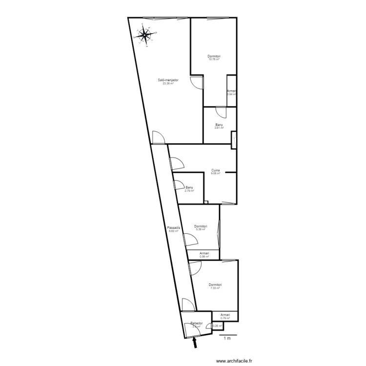 ED BORDA DEL SOLA ESCALA C 3 F ANDORRA. Plan de 0 pièce et 0 m2