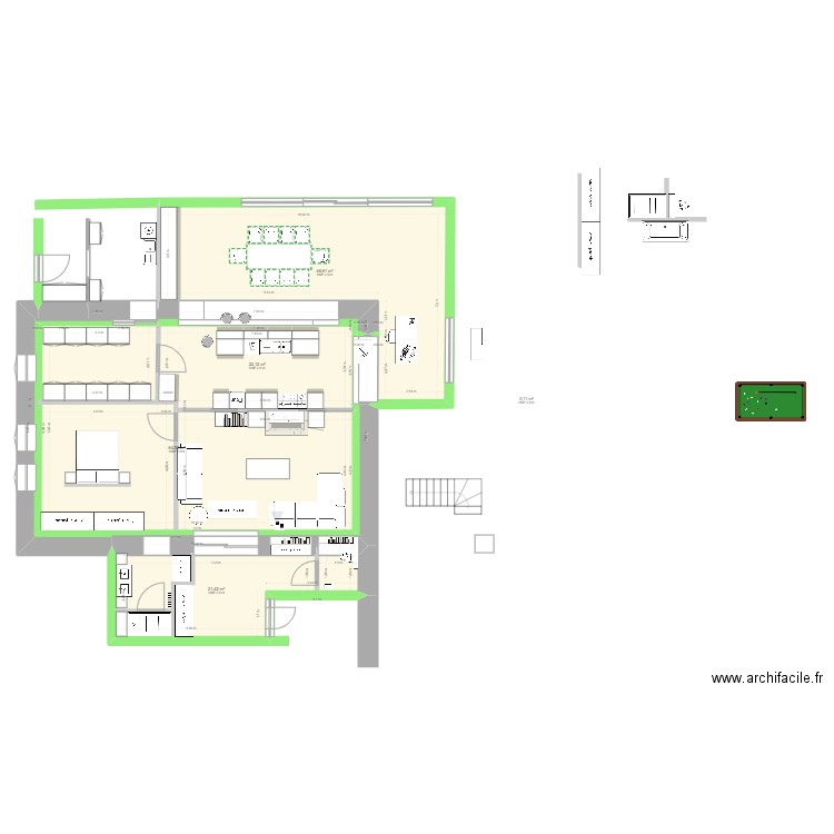 cerfontaine base ESSAIS 20230208-3. Plan de 5 pièces et 155 m2